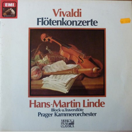 Vivaldi - Flötenkonzerte - Hans-Martin Linde, Prager Kammerorchester |EMI Records Ltd. ‎– 1C 065-03 418 Quadraphonic