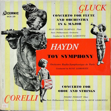 Gluck-Haydn- Corelli–Concerto for Flute and Orchestra in G Major-Concerto for Oboe and Strings|1952   Oceanic ‎– OCS 29