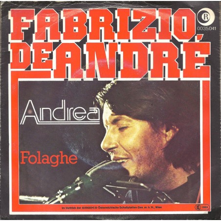 André ‎Fabrizio De – Andrea|1978   Ricordi ‎– 0035.041-Single
