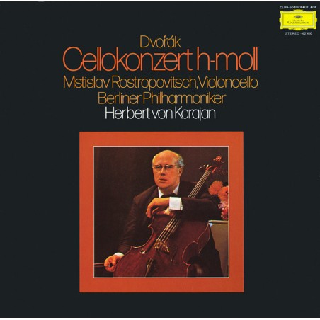 Dvořák-Cellokonzert H-moll- Mstislav Rostropovitsch-Karajan ‎|1973  DG ‎– 62 450-Club