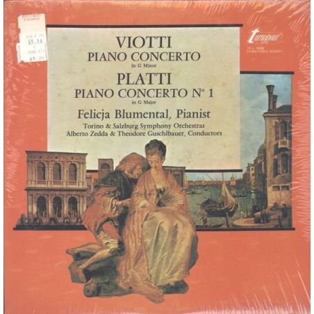 Viotti Giovanni Battista - Platti-Piano Concerto In G Minor No. 1-Felicja Blumental |1971    Turnabout ‎– TV 34284S