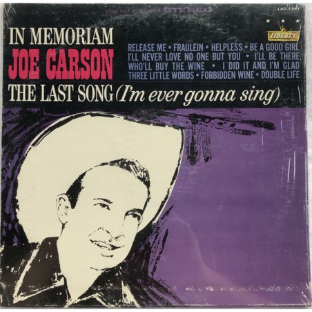Carson ‎Joe – In Memoriam|1964    Liberty ‎– LST-7360