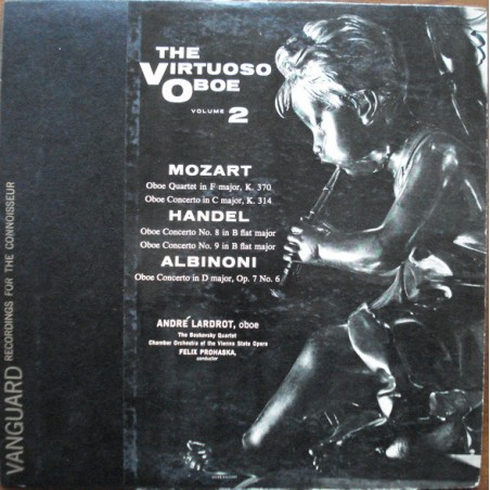 Mozart-Händel-Albinoni-The Virtuoso Oboe Volume 2- André Lardrot |Vanguard ‎– VRS-1060