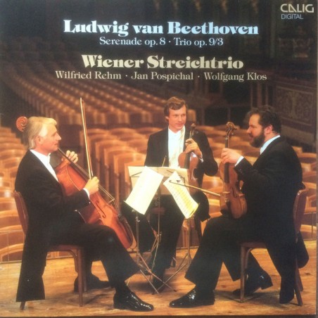 Beethoven - Serenade Op.8 - Trio Op. 9/3 Wiener Streichtrio ‎|1984   Calig	CAL 30 835