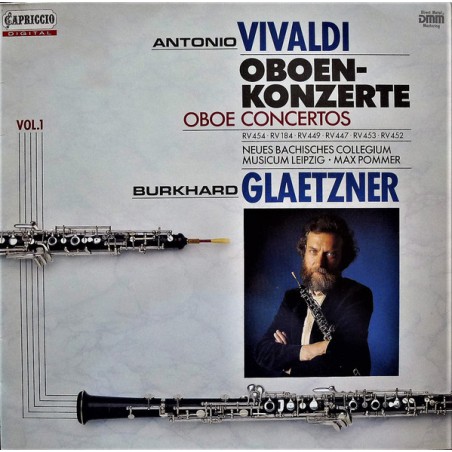 Vivaldi ‎– Oboenkonzerte -Neues Bachisches Collegium Musicum Leipzig-Pommer-Glaetzner|Capriccio- C 27 125