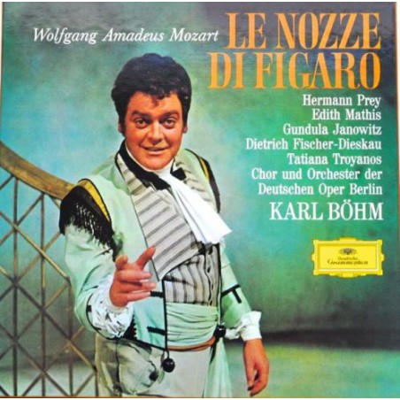 Mozart - Le Nozze Di Figaro-Prey-Janowitz -Fischer-Dieskau-Karl Böhm ‎|DG- 2711 007-4 LP-Box