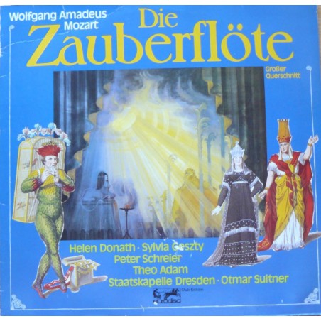 Mozart-Die Zauberflöte (Grosser Querschnitt)- Donath-Schreier -Adam|Eurodisc ‎– 38 364 6