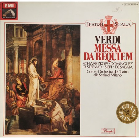 Verdi-Messa Da Requiem- Schwarzkopf - Di Stefano ‎|His Master's Voice ‎– 1C 147-00 937/938 M