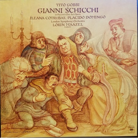 Puccini - Gianni Schicchi- Cotrubas-Domingo-Tito Gobbi ‎|1977   Columbia Masterworks ‎– M 34534