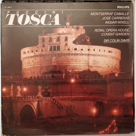 Puccini ‎–Tosca - Caballé - Carreras- Wixell-Colin Davis|1976   Philips ‎– 411 344-1