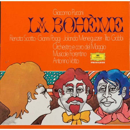 Puccini-La Boheme- Scotto-Gobbi -Antonino Votto ‎|DG ‎– 2705 038-2 LP-Box