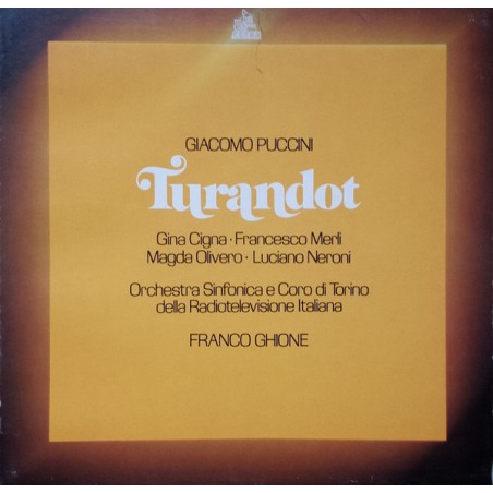 Puccini -Turandot- Merli-Neroni-Ghione ‎|1979   Cetra ‎– LPO 2028-3 LP-Box