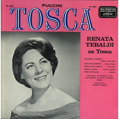 Puccini -Tosca - Renata Tebaldi ‎|Richmond ‎– RS 62002- 2 LP´s