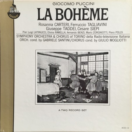 Puccini ‎Giacomo – La Bohème-Taddei-Carteri |Cetra Everest ‎– 402/2- 2 LP-Box