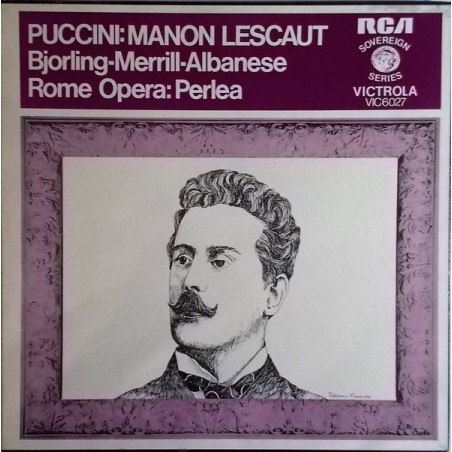Puccini - Manon Lescaut - Björling  - Merrill- Albanese| RCA ‎– VIC 6027