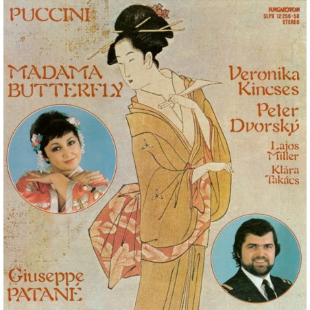 Puccini-Madama Butterfly- Dvorský, Giuseppe Patanè ‎|1981    Hungaroton ‎– SLPX 12 256-58-3 LP-Box