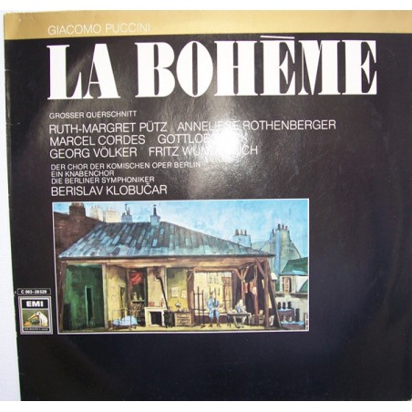 Puccini ‎– La Bohème-Grosser Querschnitt- Wunderlich-Rothenberger|EMI ‎– 1C 063-28 529