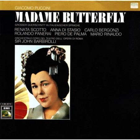 Puccini ‎– Madame Butterfly (Grosser Querschnitt In Italienischer Sprache)| HMV ‎– 1 C 063-00 713