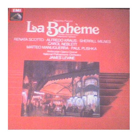 Puccini – La Bohème - Scotto-Kraus-James Levine ‎|His Master's Voice ‎– 1C 061-03 939