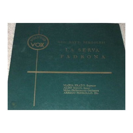 Pergolesi- La Serva Padrona  |Vox Polydor 660-red Vinyl !!