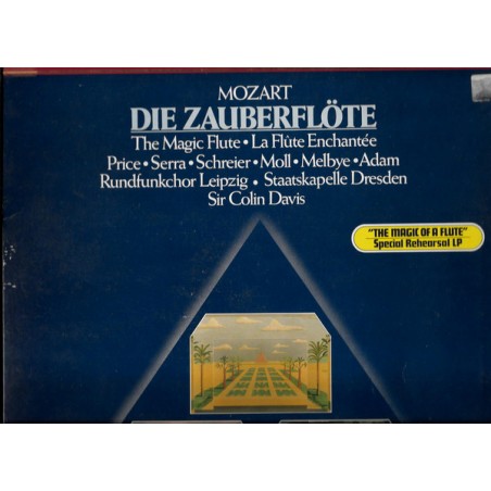 Mozart-Die Zauberflöte - Price-Serra-Schreier- Moll-Melbye-Adam-Sir Colin Davis|Philips ‎– 412 456-1 -Promo