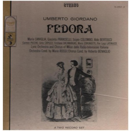 Giordano Umberto-Fedora-Mario del Monaco , Tito Gobbi|	Everest S-452/2-2 LP-Box