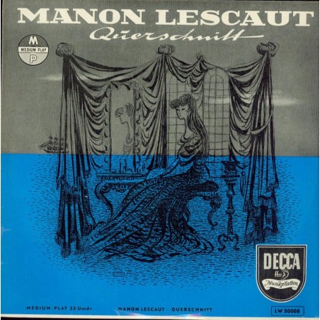 Puccini-Manon Lescaut - Qerschnitt|  DECCA  LW 50008-10" Vinyl