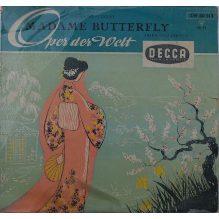 Puccini ‎– Madame Butterfly-Arien Und Szenen|Decca ‎– LW 50 513 -10" Vinyl