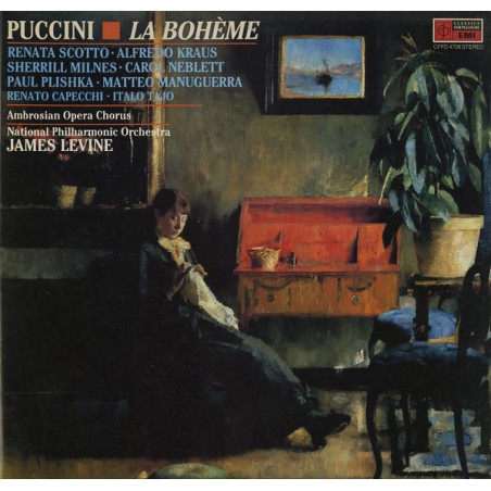 Puccini – La Bohème-Scotto-Kraus-Levine|1980    Classics For Pleasure ‎– CFPD 4708