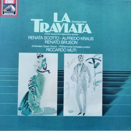 Verdi - La Traviata - Renata Scotto, Alfredo Kraus, Renato Bruson -Riccardo Muti|1982   EMI 1C 061 1434911