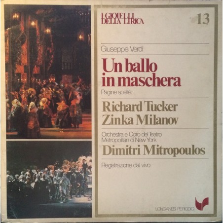 Verdi–Un Ballo In Maschera - Tucker-Milanov-Mitropoulos |1980   Longanesi Periodici ‎– GML - 13