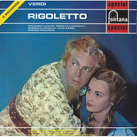 Verdi-Rigoletto - Tucker-Capecch-Sardi -Molinari-Pradelli ‎|1968   Fontana ‎– SFL 14005-6
