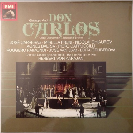 Verdi ‎– Don Carlos-Querschnitt In Italienisch-Freni-Carreras-Karajan |1979   EMI ‎– 1C 061-03 537