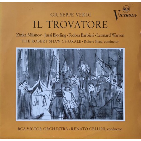 Verdi -Il Trovatore- Björling-Milanov-Warren-Cellini |RCA Victrola ‎– VIC - 6008/1-2
