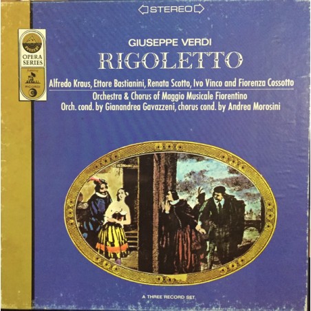Verdi ‎– Rigoletto-Alfredo Kraus-Renata Scotto|Everest ‎– 470/3-3 LP-Box