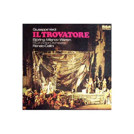 Verdi- Il Trovatore- Björling-Milanov-Warren- Cellini ‎|1972   RCA Victrola ‎– VIC - 6008/1-2-2 LP-Box