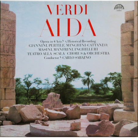 Verdi-Aida ( Historical Recording)- Giannini-Pertile -Cattaneo- Sabajno |1988    Supraphon ‎– 0 12 1171-3-3 LP-Box