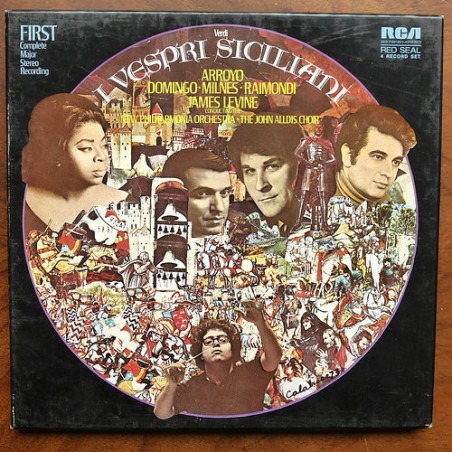 Verdi- I Vespri Siciliani- Arroyo-Domingo-Milnes-Raimondi- Levine |1974   RCA Red Seal ‎– SKB-R 25120/1-4-4 LP-Box