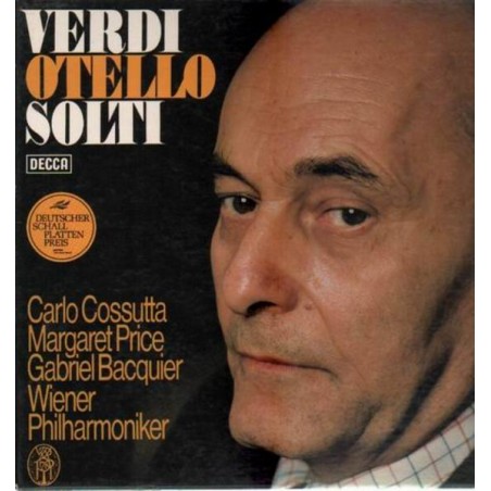 Verdi-Otello-Cossutta-Price-Bacquier -Solti-Wr. Philharmoniker|Decca 6.35420 GF-3 LP-Box