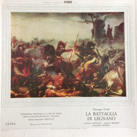 Verdi -La Battaglia Di Legnano- Mancini-Berdini-Panerai |1968   Cetra ‎– LPS 3220-3 LP-Box