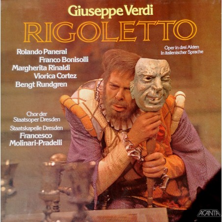 Verdi -Rigoletto- Bonisolli-Molinari-Pradelli ‎|1977   Acanta ‎– HA 21 474-3 LP-Box