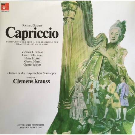 Strauss Richard - Capriccio - Historische Aufnahme-1942-Hotter-Clemens Krauss|BASF ‎– 10 21363-3