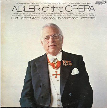 Adler Kurt Herbert - National Philharmonic Orchestra ‎– Adler Of The Opera|1978    London Records ‎– CS 7133