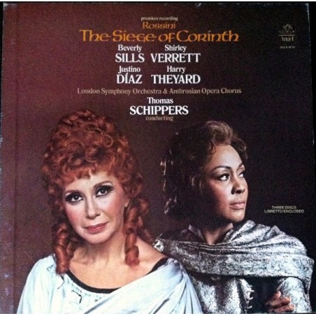 Rossini– The Siege Of Corinth-  Sills-Verrett-Diaz-LSO-Ambrosian Opera Chorus |1975   Angel Records ‎– SCLX-3819-3 LP-Box