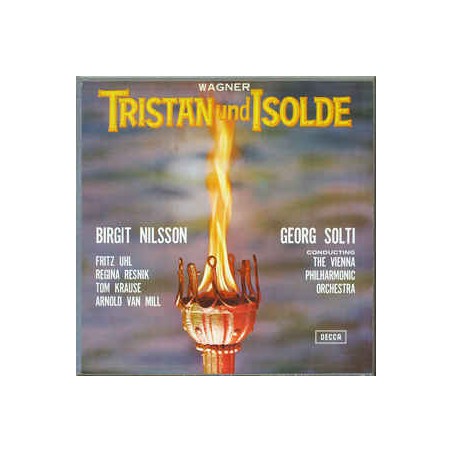 Wagner-Tristan Und Isolde-Nilsson-Uhl-Georg Solti |1961   Decca ‎– MET 204-8-6 -LP-Box-Mono