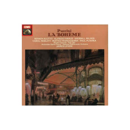 Puccini ‎– La Bohème - Scotto -Kraus-Milnes - Levine|1980   EMI ‎– 1 C 165-03 807/808-2 LP-Box