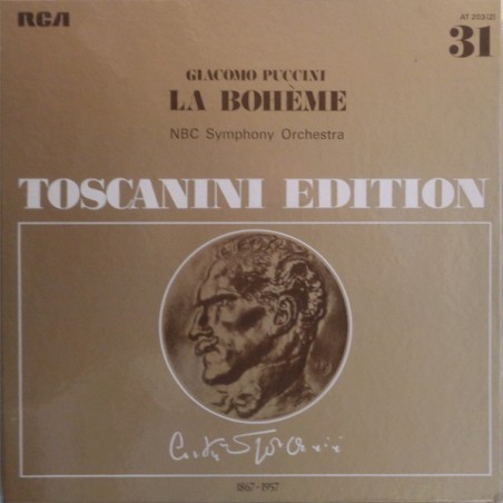 Puccini Giacomo -La Bohème- Toscanini-NBC Symphony Orchestra ‎|RCA Victrola ‎– AT 203 -2 LP-Box