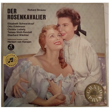 Strauss Richard ‎– Der Rosenkavalier -Schwarzkopf-Edelmann-Ludwig-Waechter -Karajan |Columbia ‎– 33 WCX 1492/95-4 LP-Box