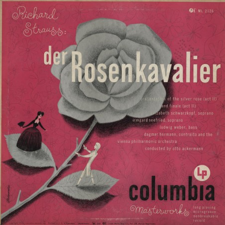 Strauss Richard-Der Rosenkavalier - Ackermann- Vienna Philharmonic Orchestra |1950 -Columbia Masterworks ‎– ML 2126- 10" Vinyl