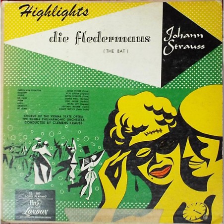 Strauss Johann-Highlights- Die Fledermaus -  Krauss-Wiener Staatsopernchor|1950     LL 305